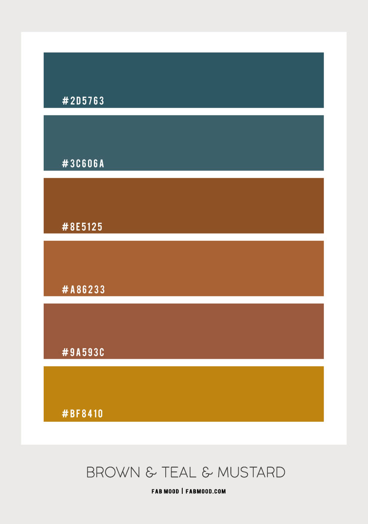 brown and teal, chocolate brown and blue teal, brown and teal color combo, brown and teal color hex