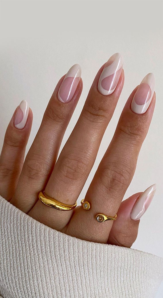 negative space nails, nail trends 2022, spring nail trends 2022