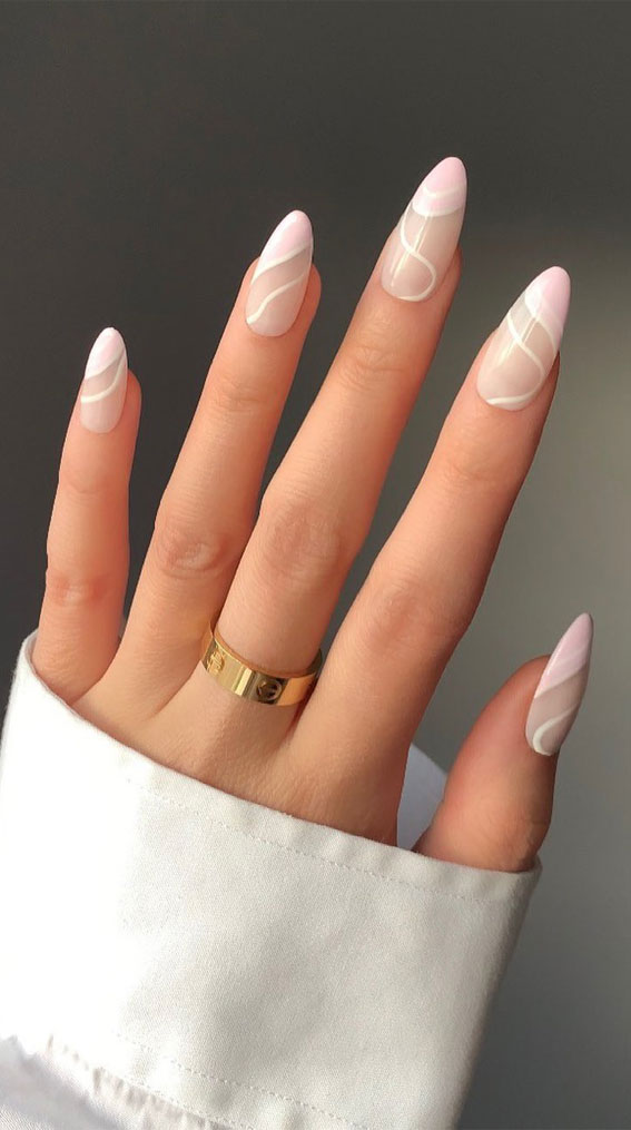 neutral nails, swirl french nails, nail trends 2022 spring, acrylic nail trends 2022, dip nail trends 2022, nail trends 2022 uk, nail trends winter 2022, summer nail trends 2022, shellac nail trends 2022, nail trends 2022