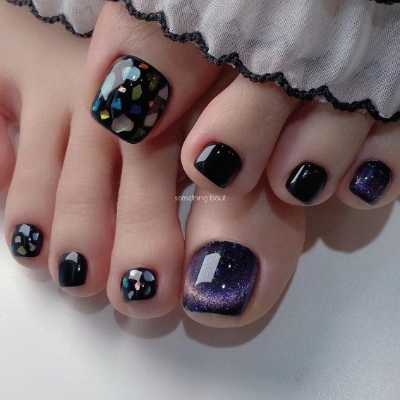 25 Pretty Pedicure Designs Trends 22 Mosaic Glass Pedicure