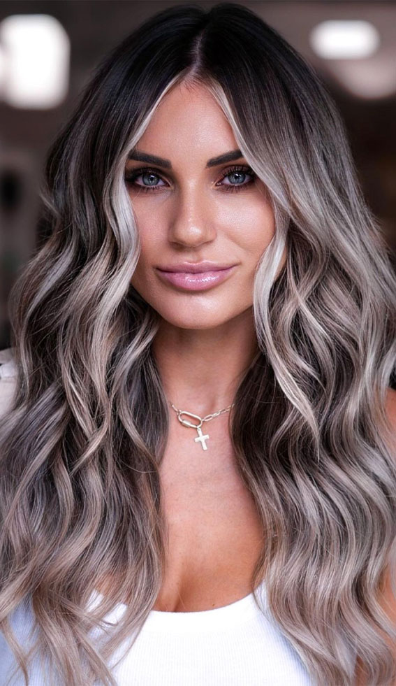 50 Flattering Blonde Highlights Ideas For 2022 : Icy Blonde Highlights