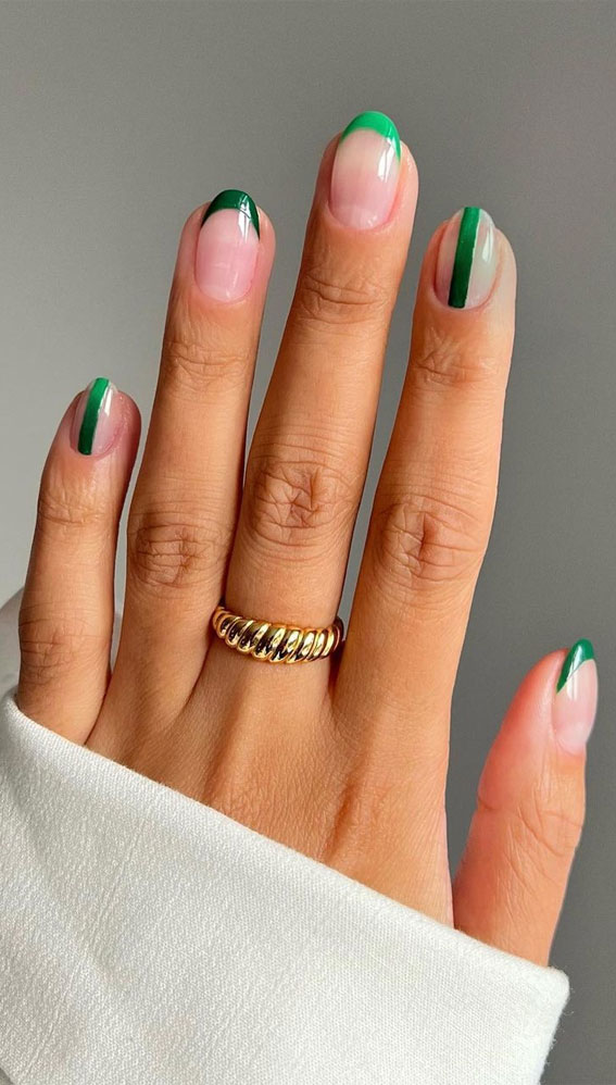 40 Trendy Ways To Wear Green Nail Designs Mix And Match Green Nail Design