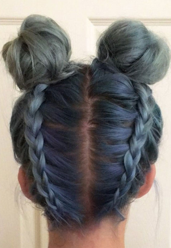 35 Cute and Cool Hairstyles for Teenage Girl : Upside Down Braid & Bun  Hairstyle