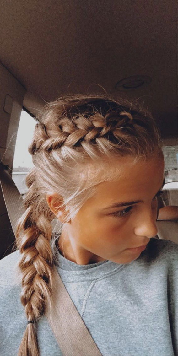 35 Cute and Cool Hairstyles for Teenage Girl : Little Braid Hairstyle