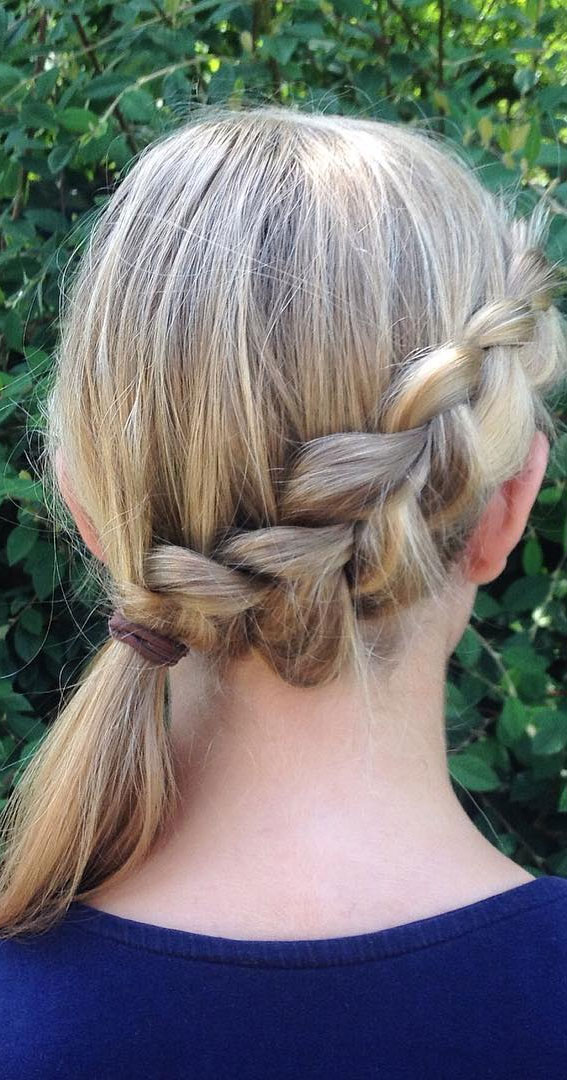35 Cute and Cool Hairstyles for Teenage Girl : Dutch wraparound braid