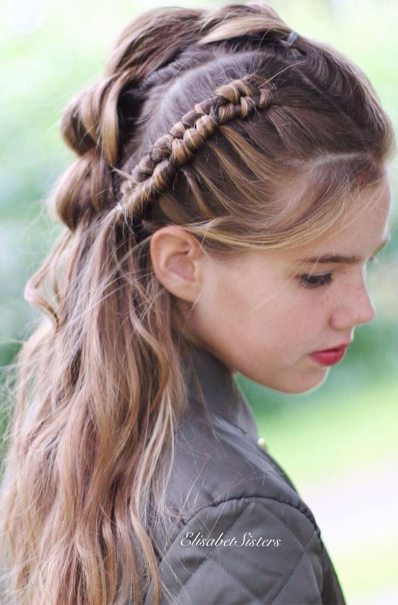35 Cute and Cool Hairstyles for Teenage Girl : Infinity Braid Hairstyle
