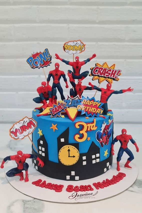 Spiderman inspired cake - Cakey Goodness-cokhiquangminh.vn