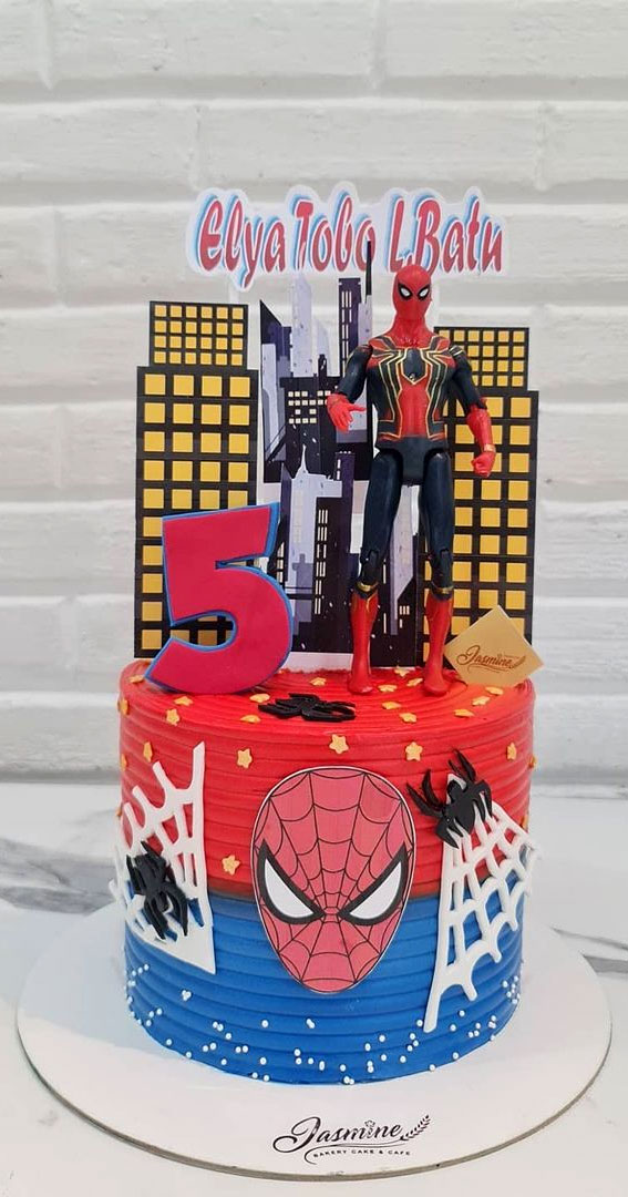 Handpainted Spiderman Cake – Creme Castle-mncb.edu.vn
