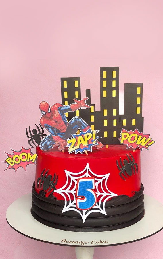 Spiderman Small Party Cake - Yumbles.com-mncb.edu.vn