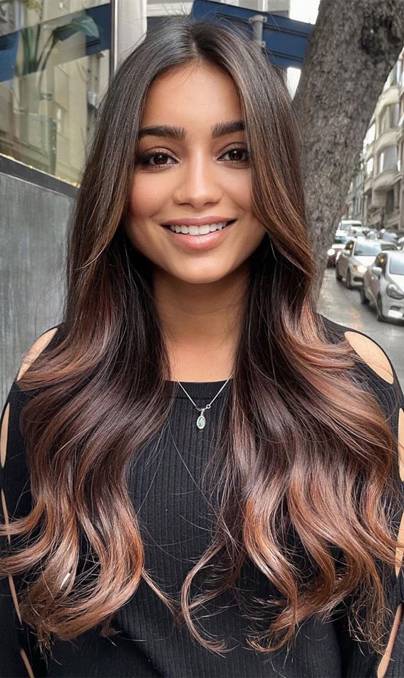50 Stylish Brown Hair Colors & Styles for 2022 : Chocolate Dark Bronze Brown