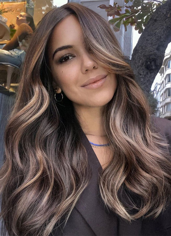 50 Stylish Brown Hair Colors & Styles for 2022 : Soft Beige Blonde Balayage  Highlights