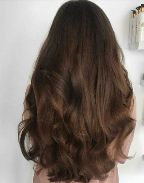 50 Stylish Brown Hair Colors & Styles for 2022 : Toffee Subtle Highlights