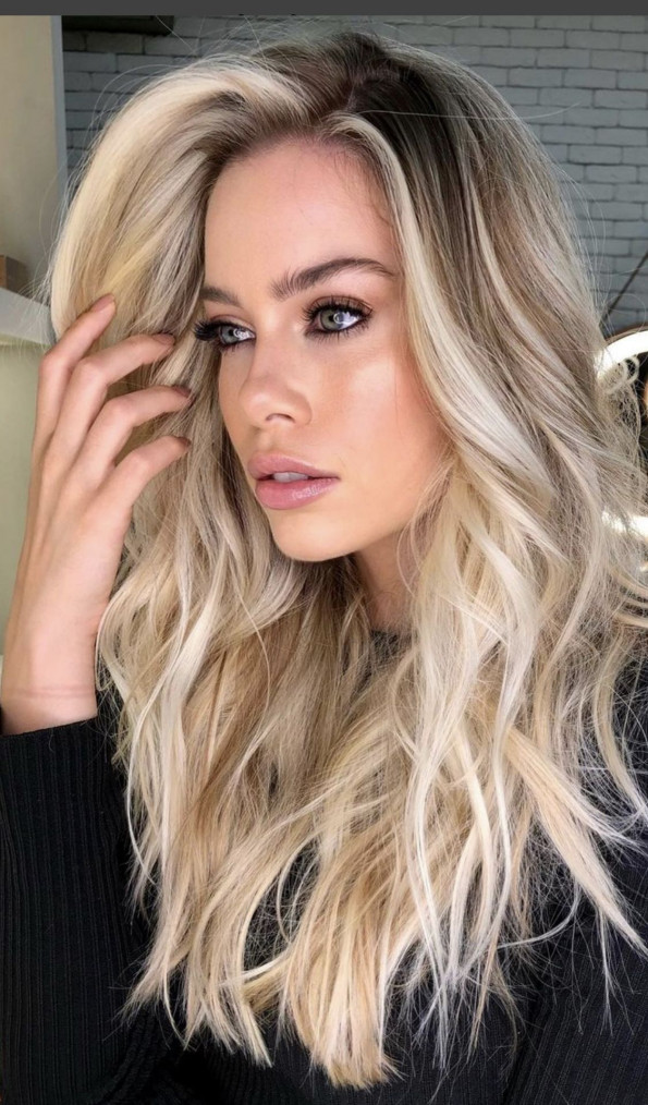 40 Trendiest Hair Colors for 2022 : Shadow Root Blonde Hair