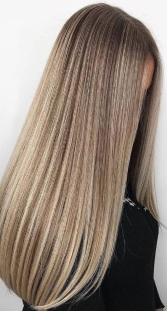 40 Trendiest Hair Colors for 2022 : Blonde Long Straight Hair
