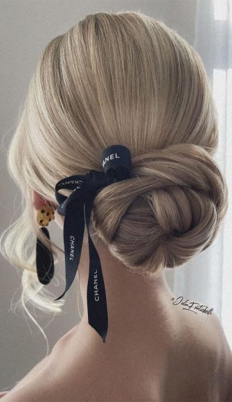 50 Best Updo Hairstyles For Trendy Looks in 2022 : Twisted Bun with ...