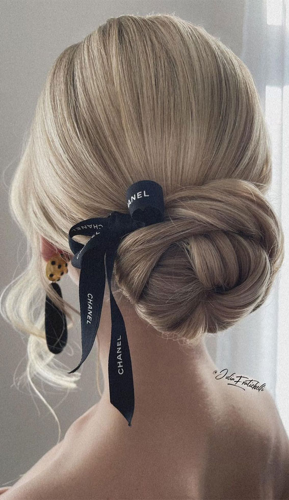 50 Best Updo Hairstyles For Trendy Looks in 2022 : Twisted Bun with Coco  Chanel