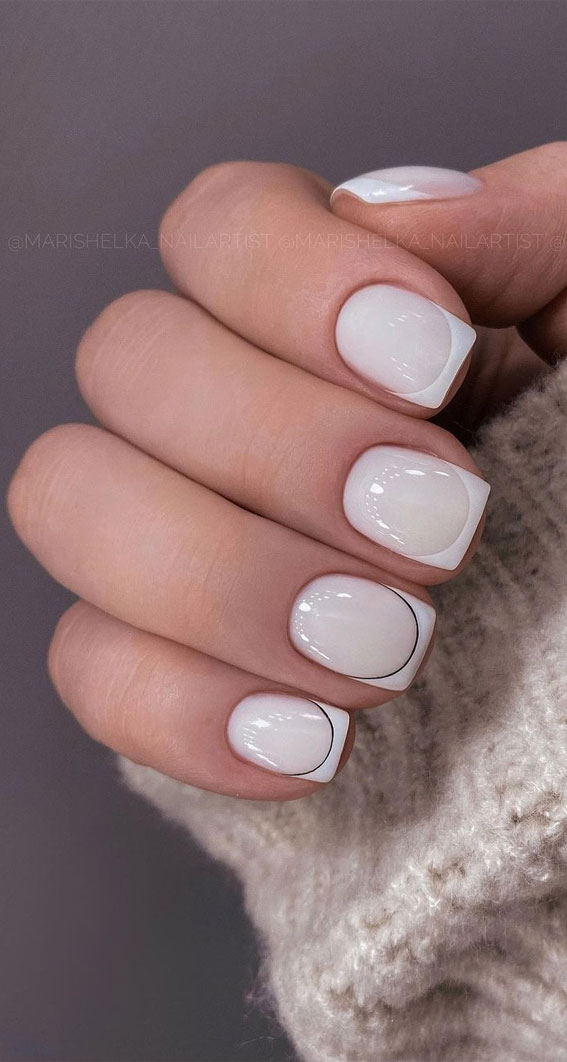 french tip nails, colored french tip nails, short french tip nails, modern french tip nails, french tip nails 2022, french tip nail ideas, modern french manicure, spring french tip nails