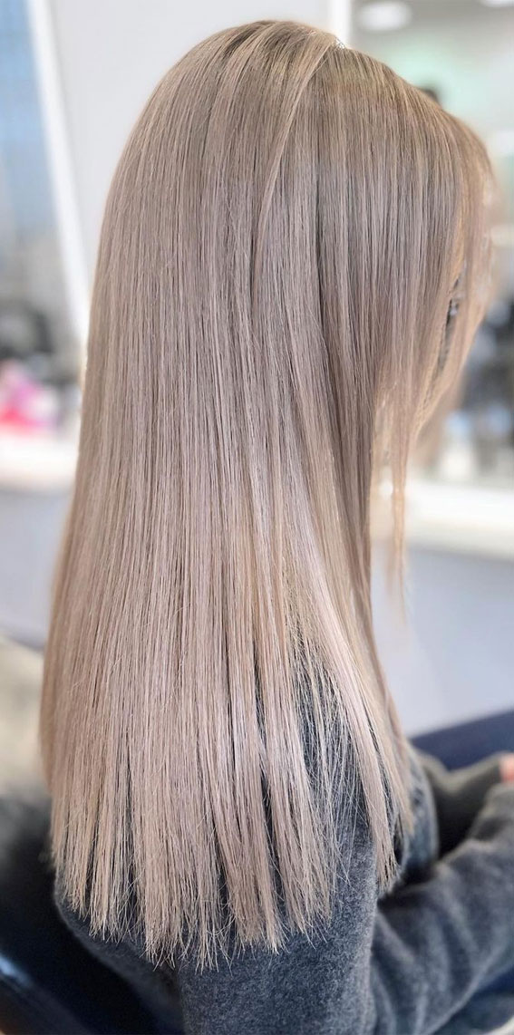 50 Cute New Hair Color Trends 2022 : Strawberry Ash Blonde