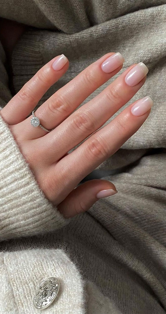 27 Barely There Nail Designs For Any Skin Tone : Classic Mani That Looks Natural