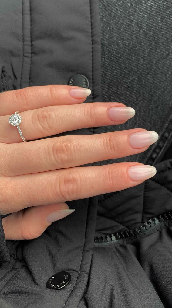 27 Barely There Nail Designs For Any Skin Tone : Classy Sheer Natural Nails