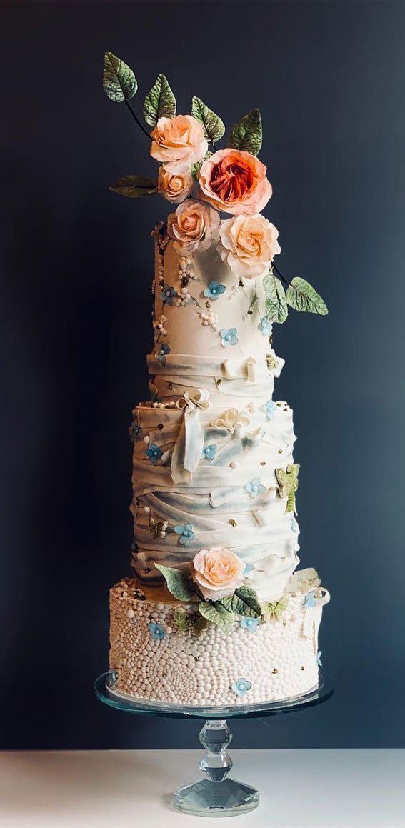 50 Timeless Pearl Wedding Cakes : Vintage Wedding Cake