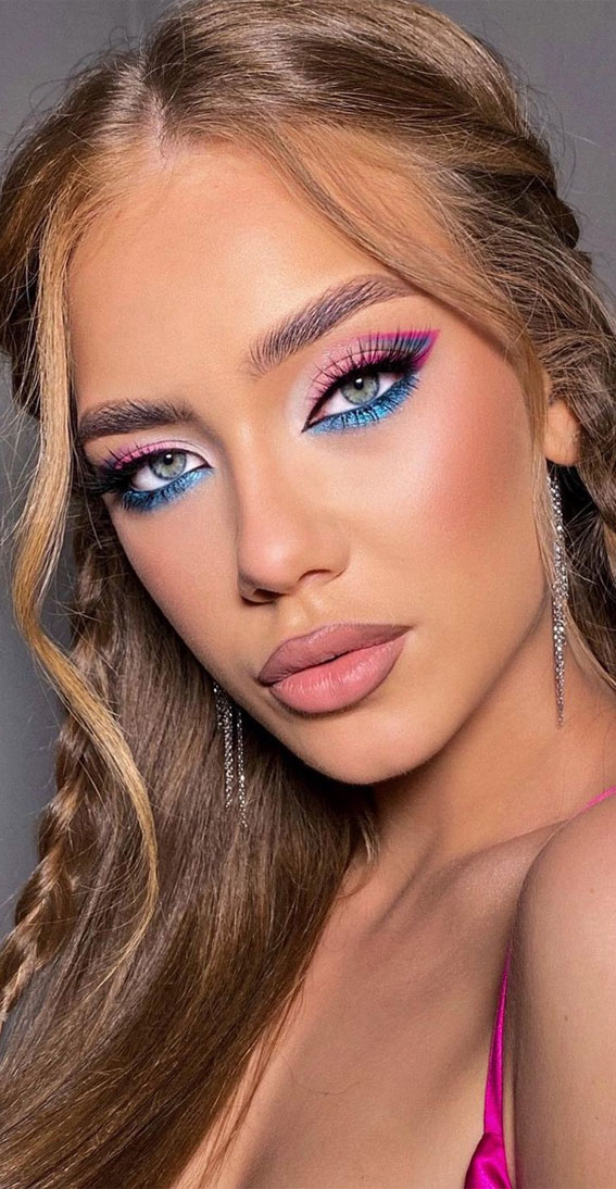 42 Summer Makeup Trends & Ideas To Look Out : Colourful Summer Makeup