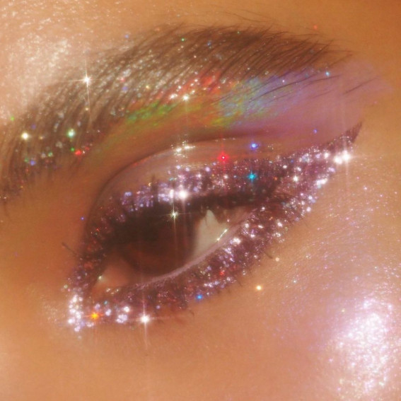 47 Cute Makeup Looks to Recreate : Sparkles