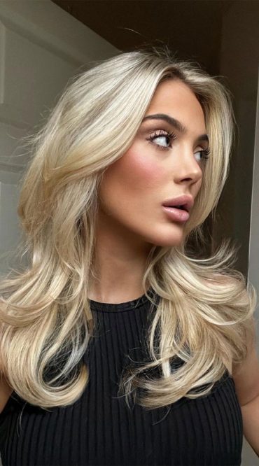 40 Trendy Haircuts For Women To Try in 2022 : Voluminous Layered Blonde ...