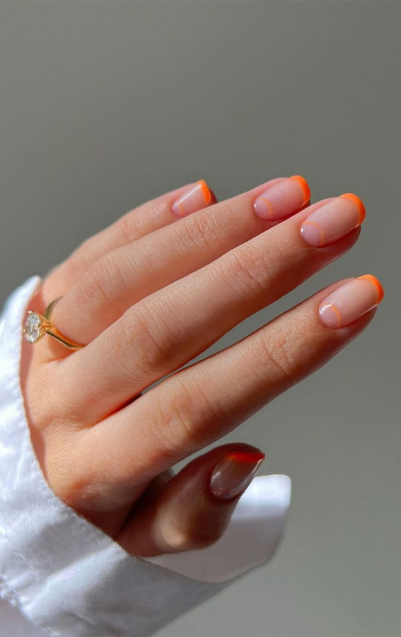 orange nails, orange nail art design, summer nail art designs, colorful nail colors, bright nail colors, summer nail art designs 2022, orange nail colors, nail art designs 2022 