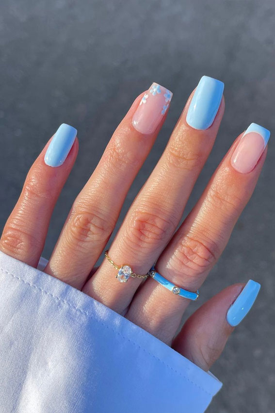 flower short nails, flower nails, flower nail designs, summer nails, spring nail ideas, daisy nails, trendy summer nails, nail art designs 2022, flower short gel nails