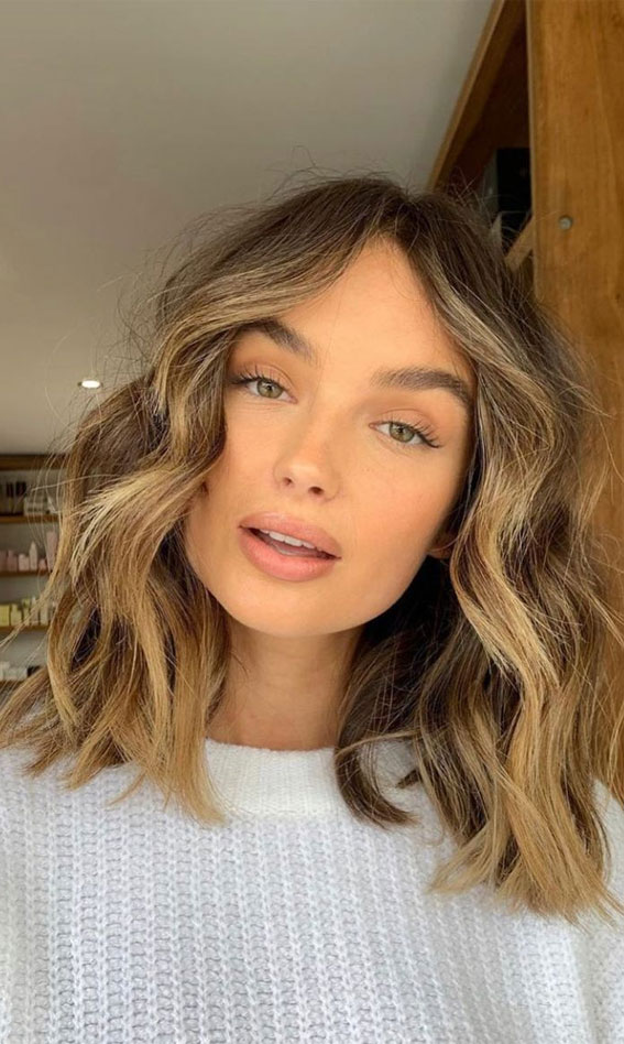 40 Trendy Lob Haircuts & Hairstyles in 2022 : Lob with Texture & Waves
