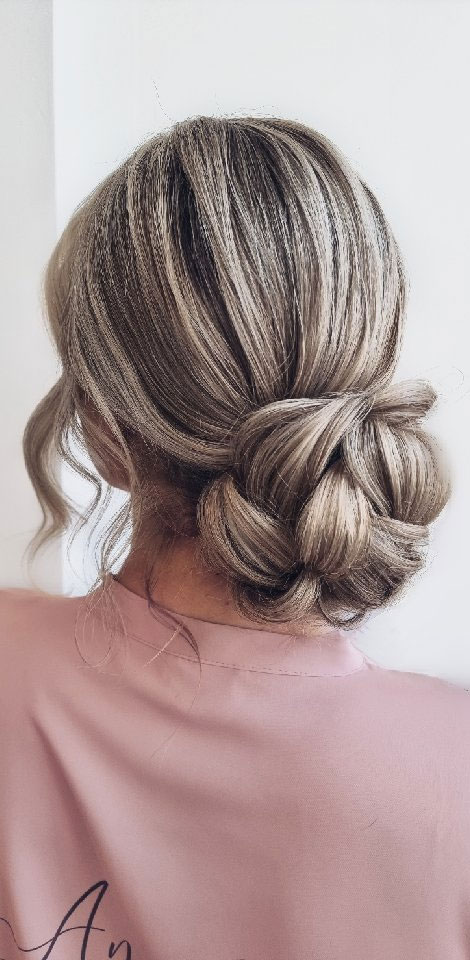 50 Stunning Updos For Any Occasion in 2022 : Knot Soft Low Bun