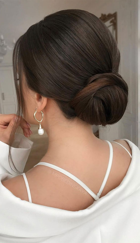 50 Stunning Updos For Any Occasion in 2022 : Elegant & Simple Low Bun