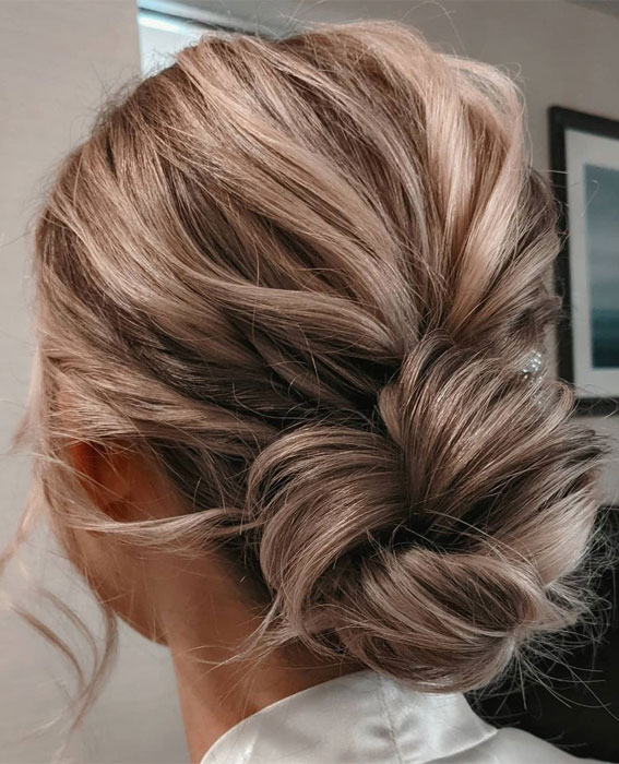 50 Stunning Updos For Any Occasion in 2022 : Clean Textured Updo