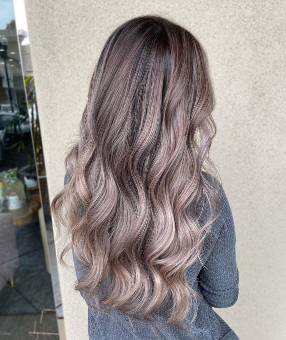 hair color trends 2022, summer hair color trends 2022, milk tea hair color, milk tea hair color, milk tea ash hair color, milk tea hair color with highlights, milk tea hair color pink, milk tea balayage, milk tea beige hair color, lavender milk tea hair color