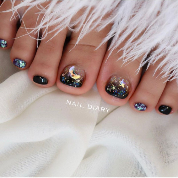 65 Best Toe Nail Colors To Try Right Now | Arte de uñas de pies, Manicura  de uñas, Uñas de los pies negras