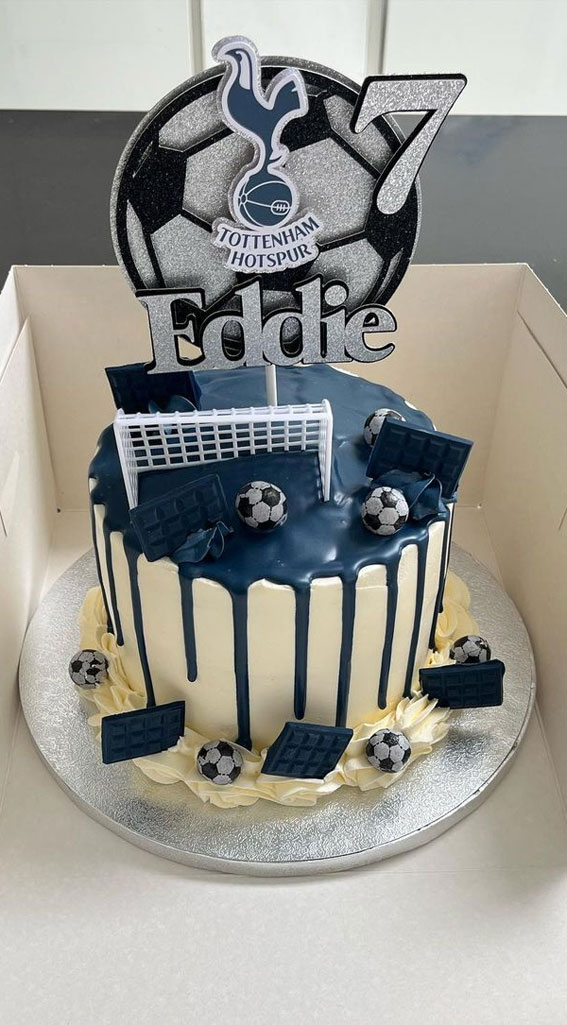 45 Awesome Football Birthday Cake Ideas : Chocolate Football Theme Cake