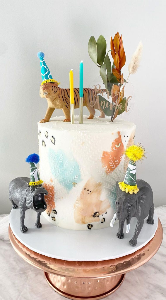 31 Two Wild Birthday Cake Ideas : Party Animal Cake