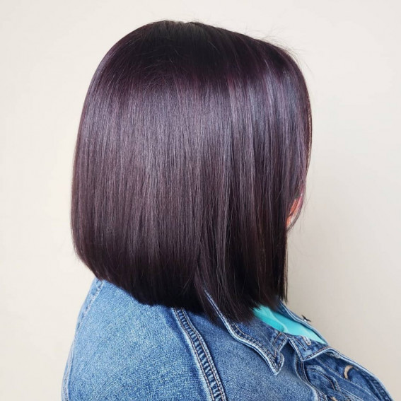 blackberry hair color, winter hair color trends, winter hair colors 2022, blackberry hair color highlights, dark purple hair color, dark blackberry hair color, blueberry hair color, hair color trends 2022, winter hair colors for brunettes