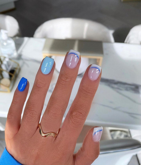Summer Nails: Blue Inspo🩵 | Gallery posted by Brie Brock | Lemon8