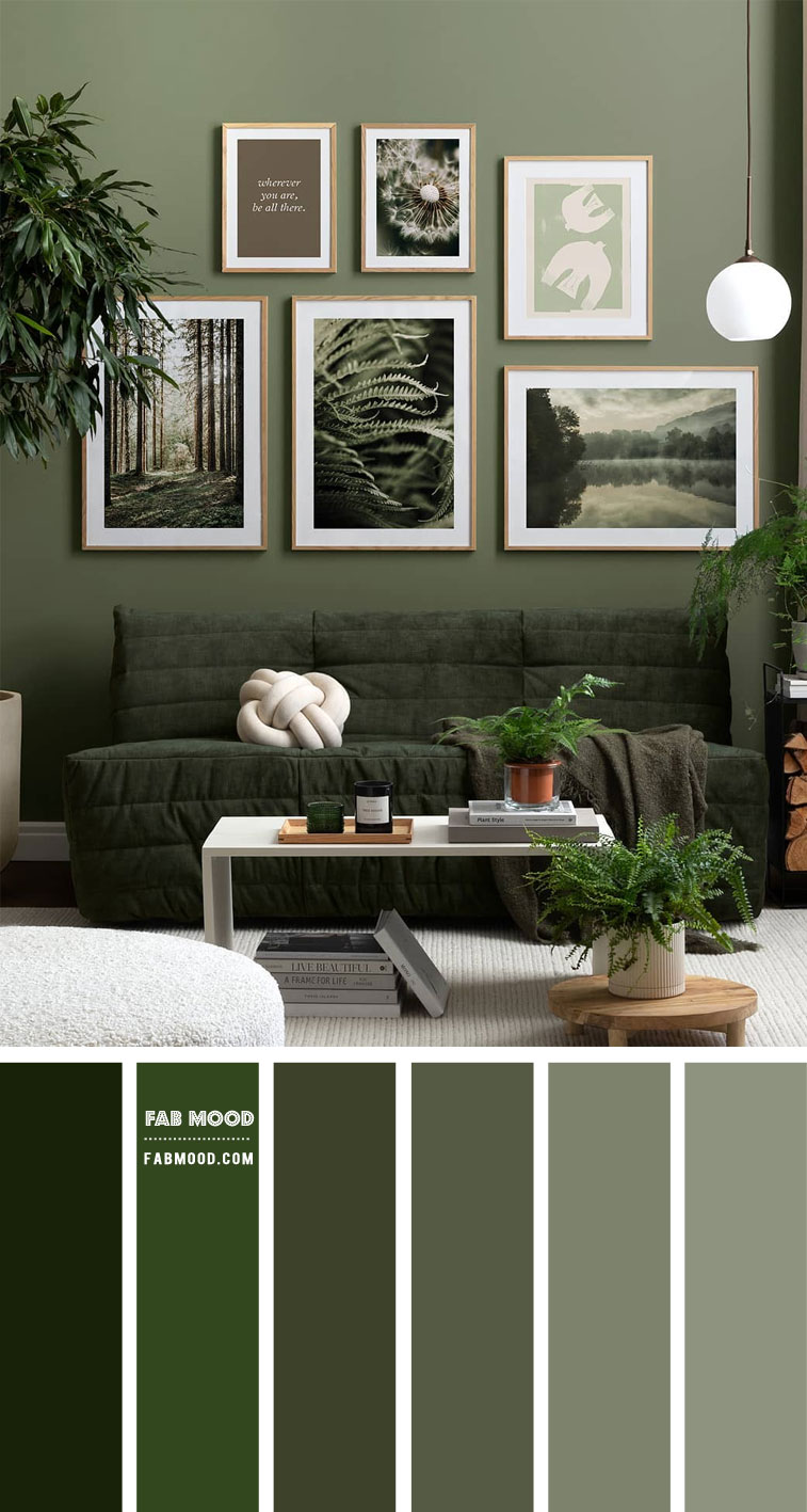 5 Calming Colours That Perfect for Living Room : Green Living Room