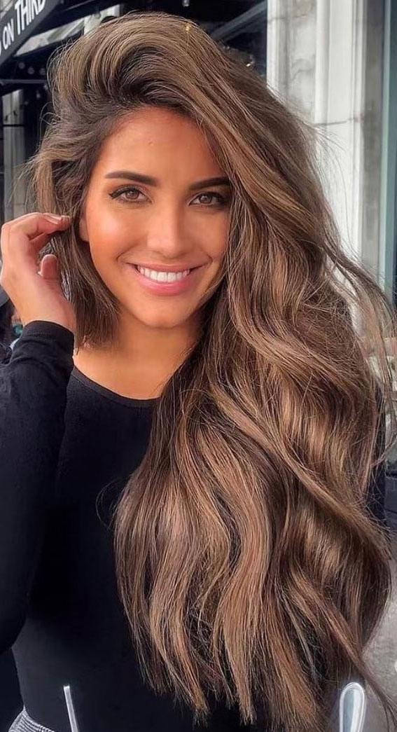 50 Hair Colours Ideas That Are Trending Now : Glossy Caramel +Mocha