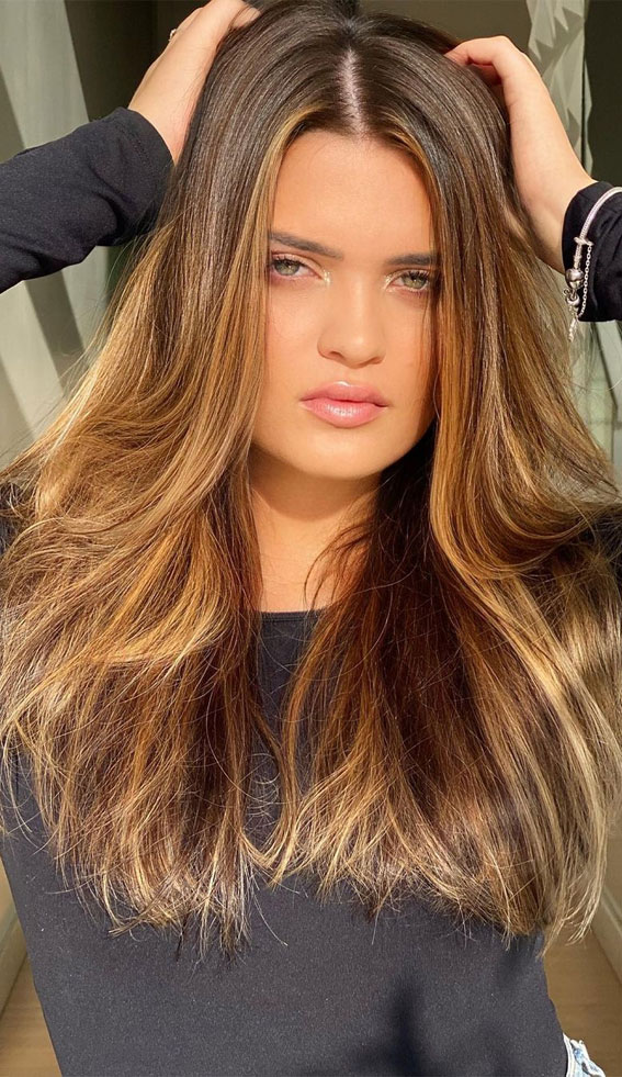 50 Hair Colours Ideas That Are Trending Now : Golden Caramel