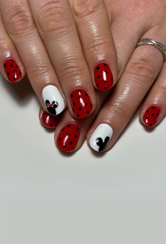minnie mouse nail designs, minnie mouse nails, minnie mouse nail art , minnie mouse nails 2022, nail art designs, acrylic nail designs minnie