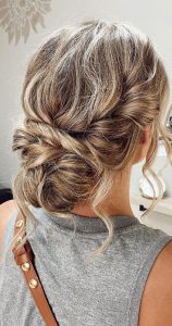50 Amazing Ways To Style An Updo in 2022 : Dirty Blonde Low Updo