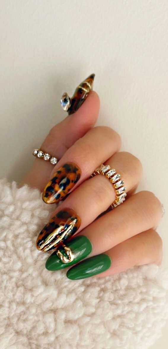 Tortoise Shell French | Nail Art Tutorial - YouTube