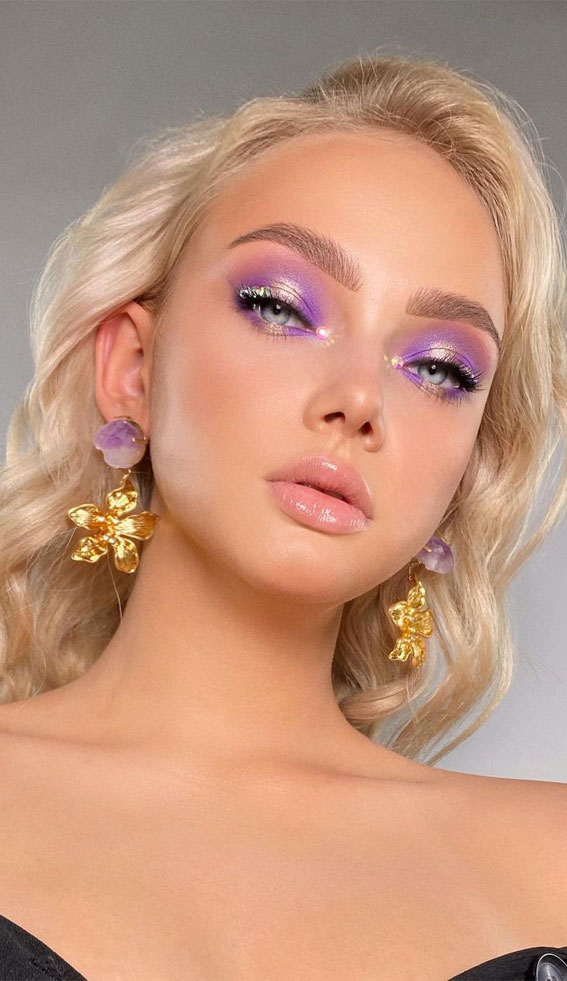 58 Stunning Makeup Ideas For Every Occasion : Violet Autumn Mood