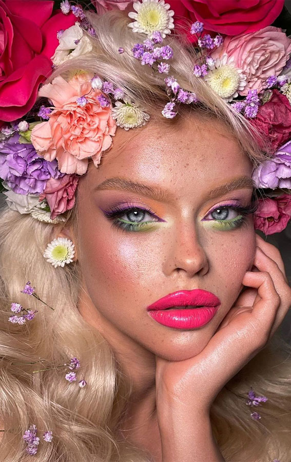 58 Stunning Makeup Ideas For Every Occasion : Flower Blooms