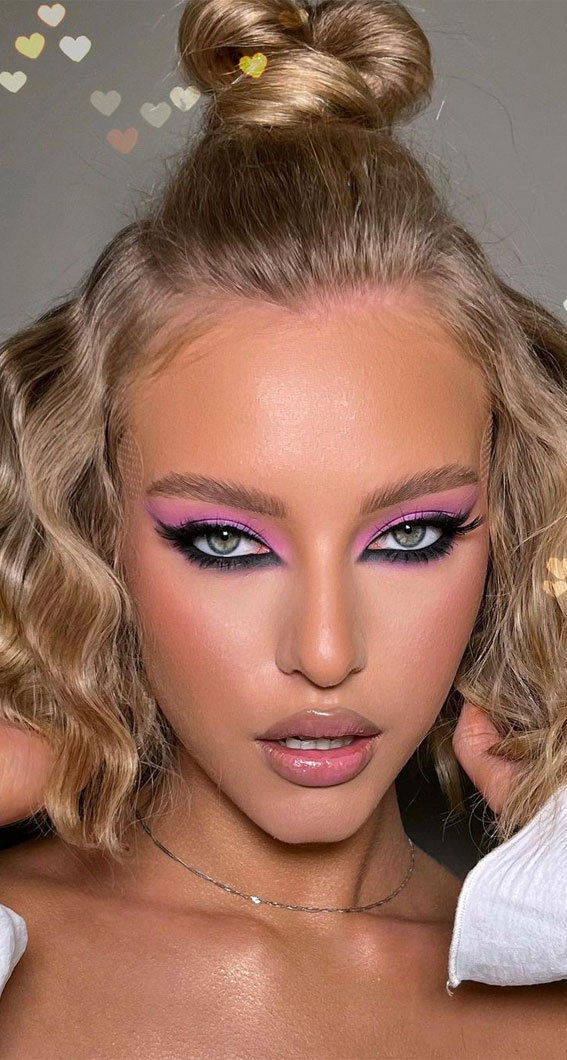 58 Stunning Makeup Ideas For Every Occasion : Pink and Smokey Combo