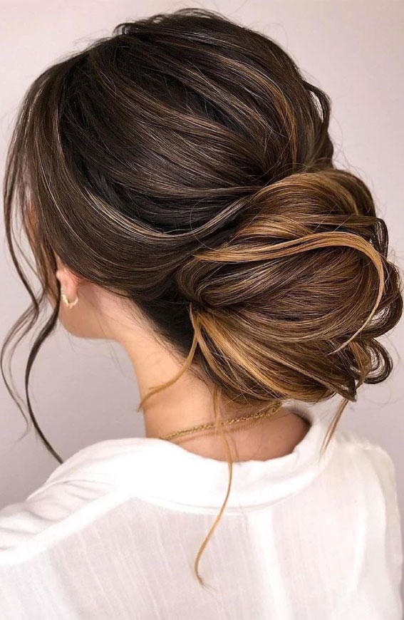 Low Bun Hairstyle Ideas for Brides
